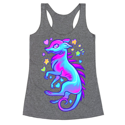 Neon Rainbow Chupacabra Racerback Tank