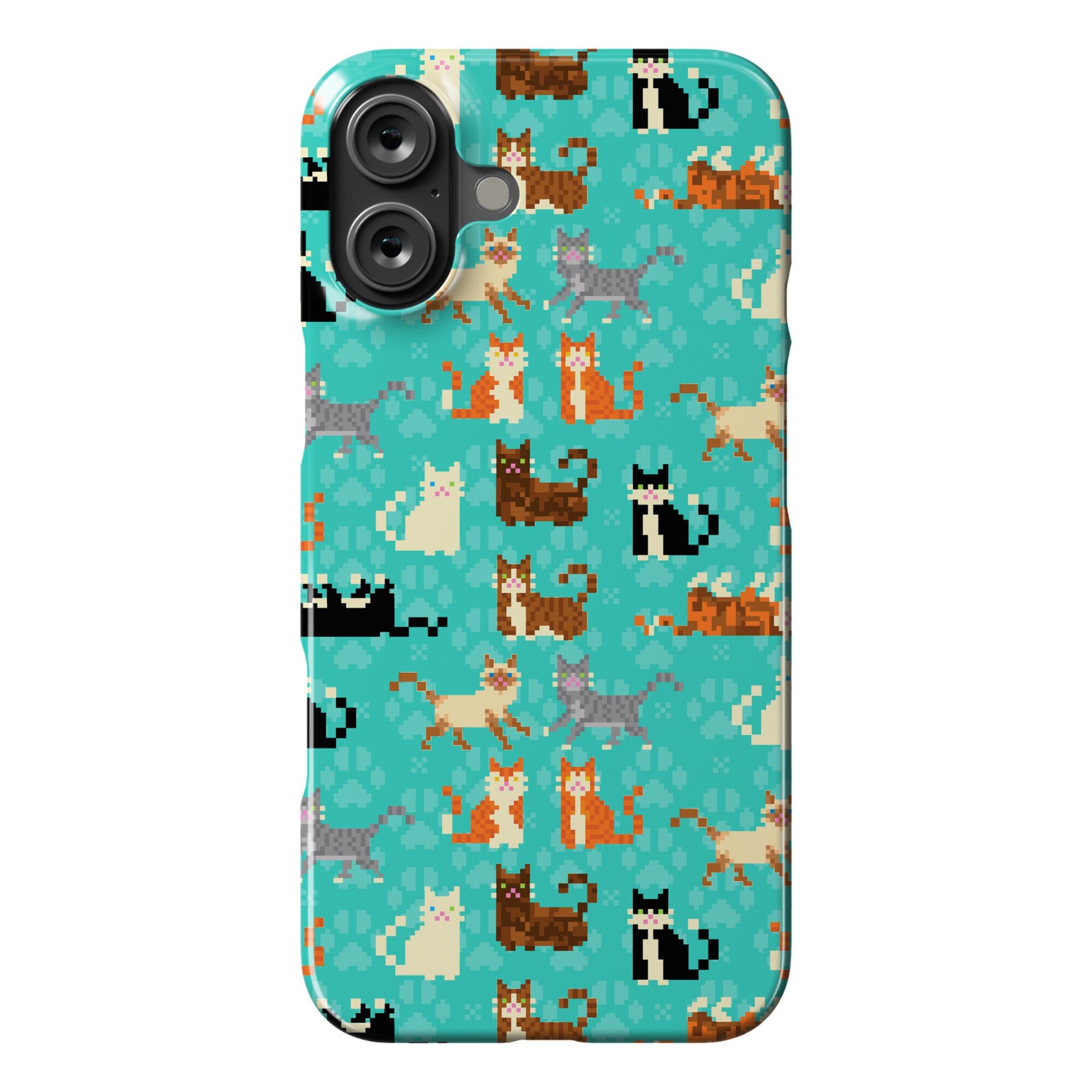 Cute Pixel Kitty Cats Phone Case