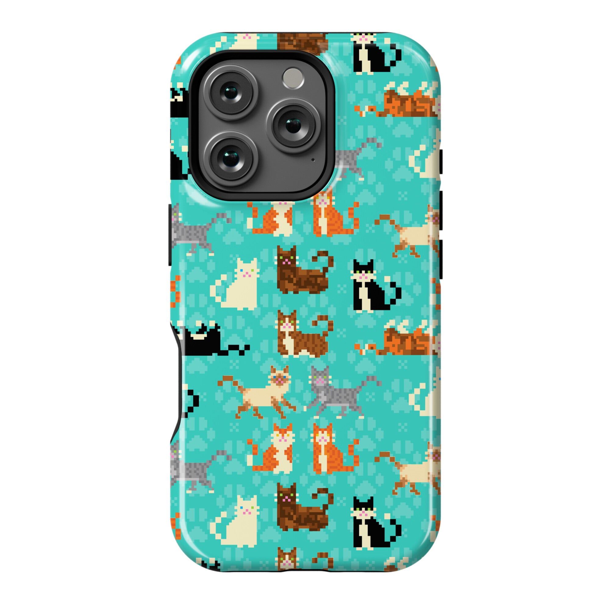 Cute Pixel Kitty Cats Phone Case