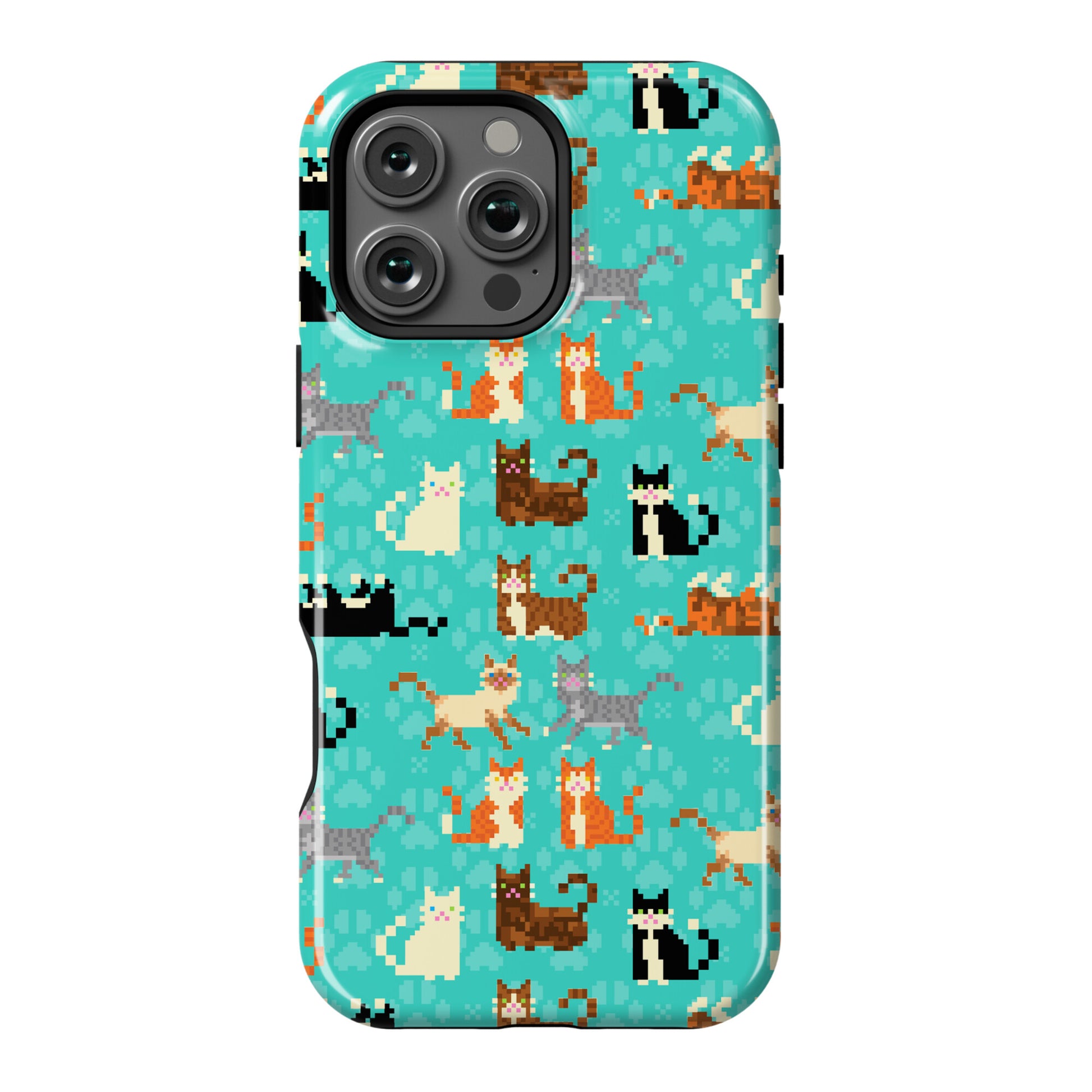 Cute Pixel Kitty Cats Phone Case