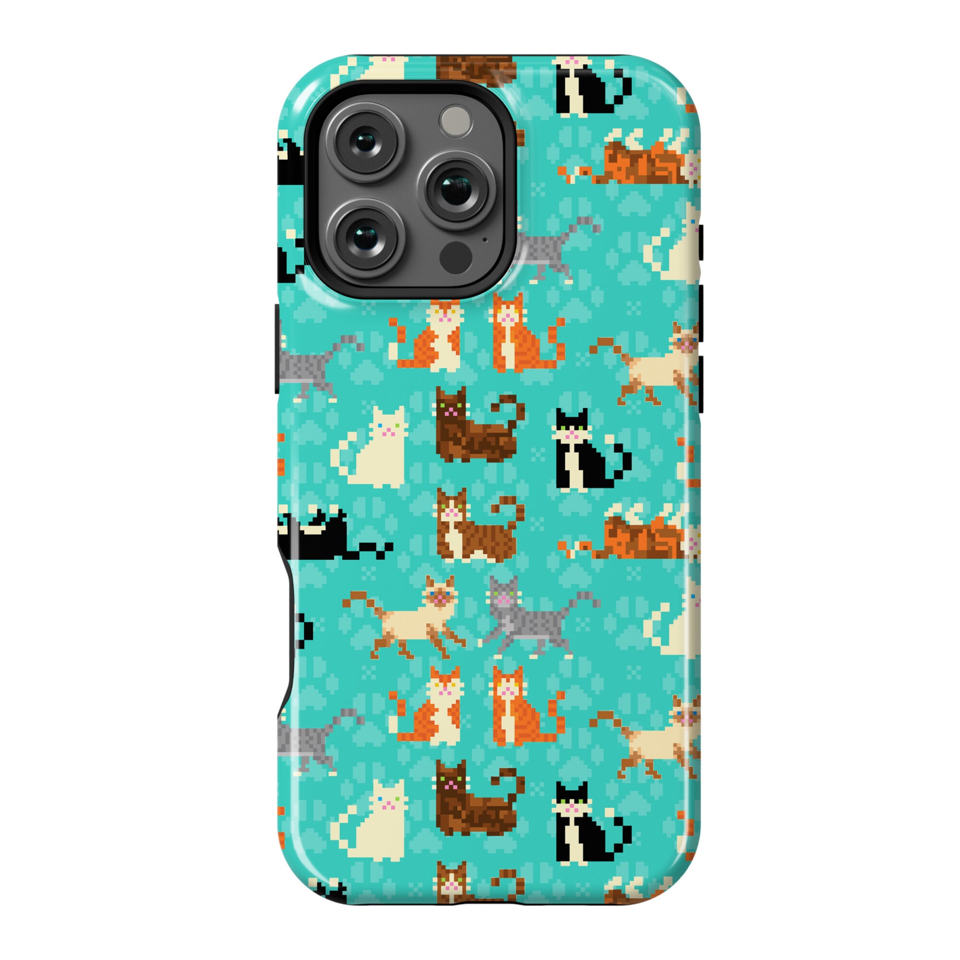 Cute Pixel Kitty Cats Phone Case