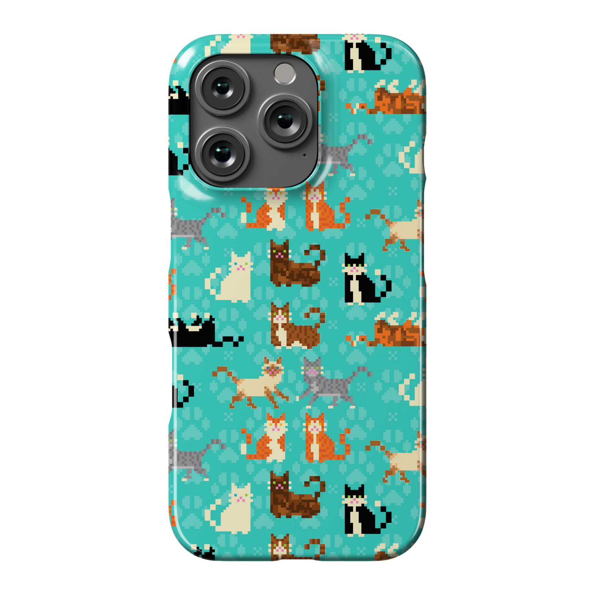 Cute Pixel Kitty Cats Phone Case