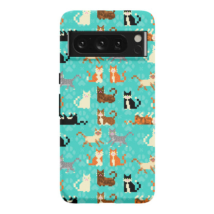 Cute Pixel Kitty Cats Phone Case