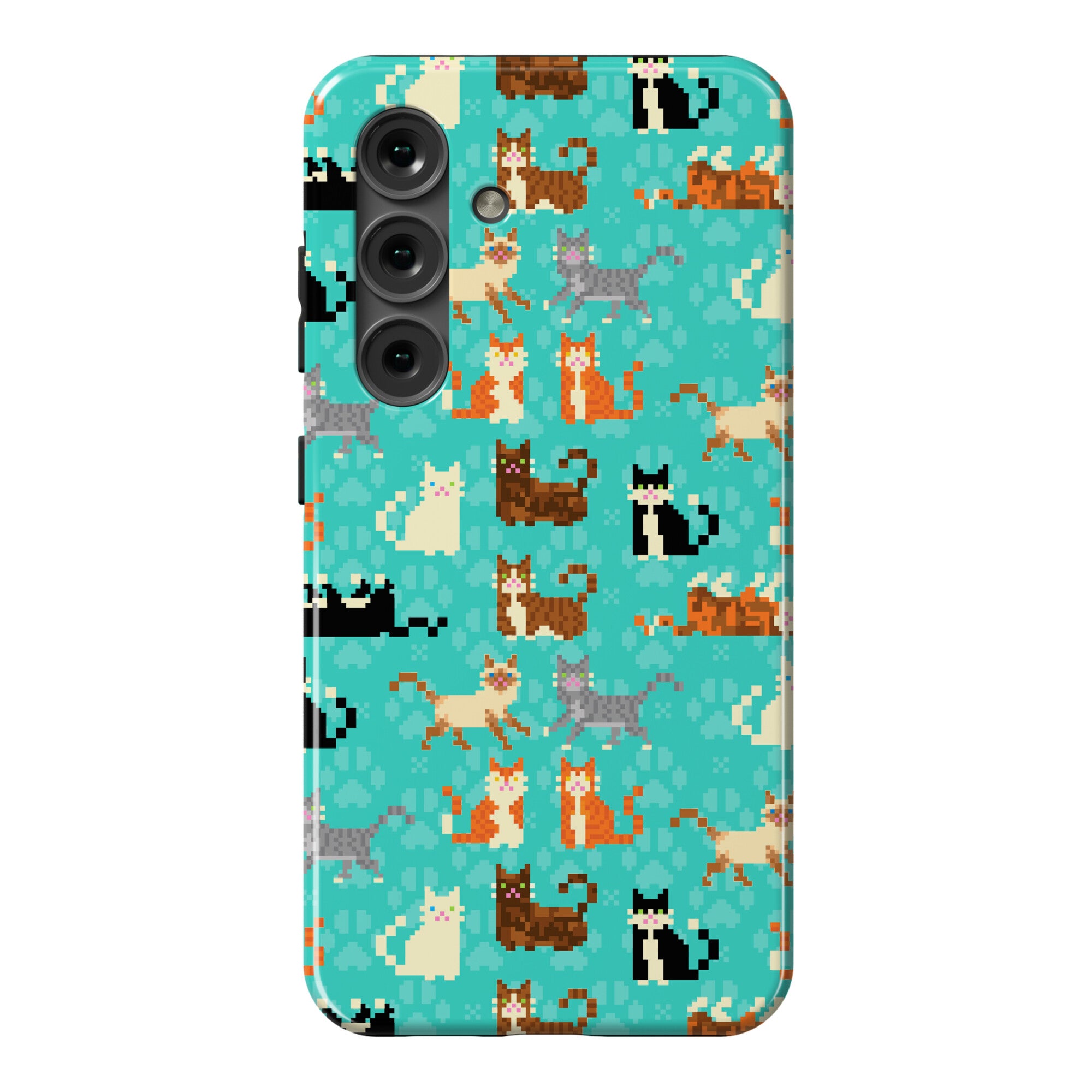 Cute Pixel Kitty Cats Phone Case