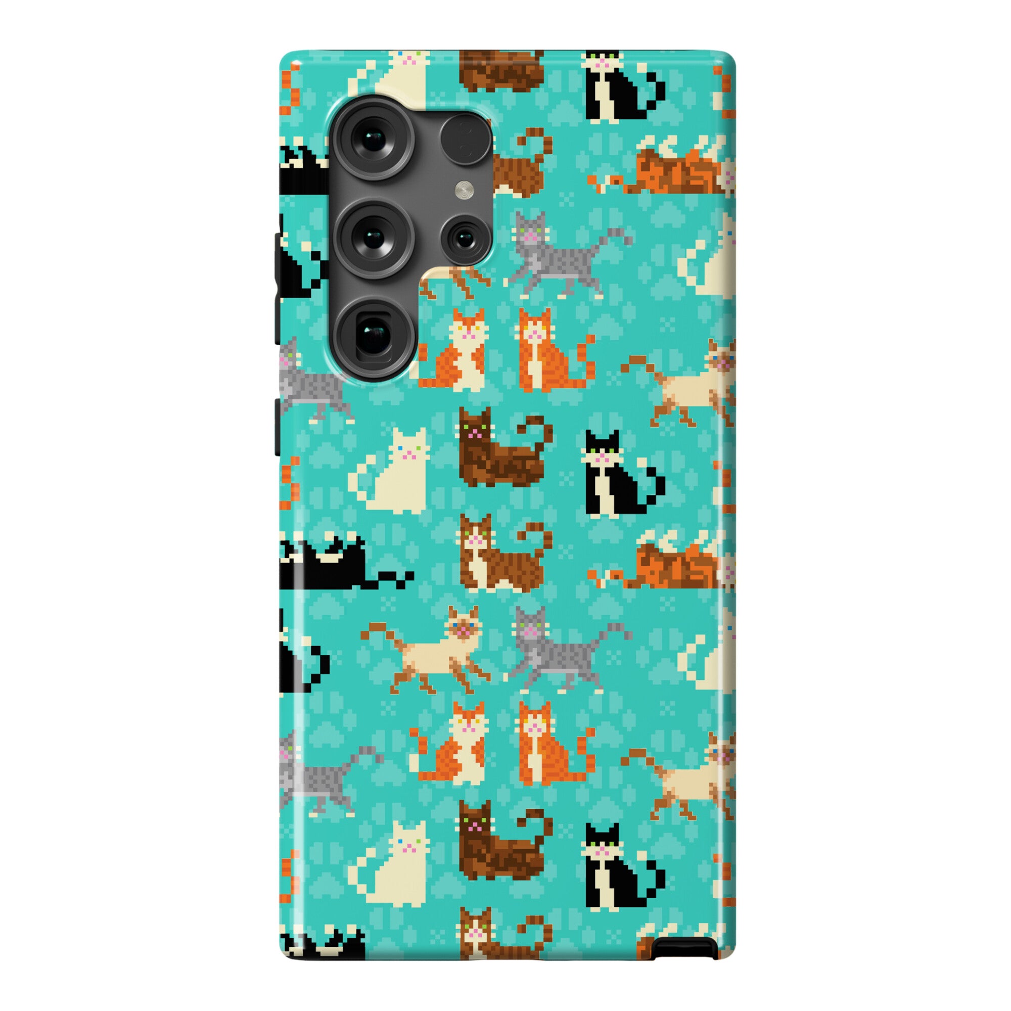 Cute Pixel Kitty Cats Phone Case
