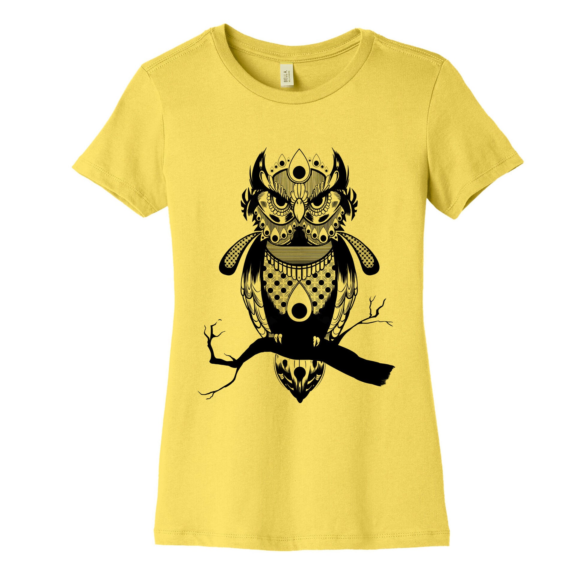Patterned Owl Women's Cotton Tee