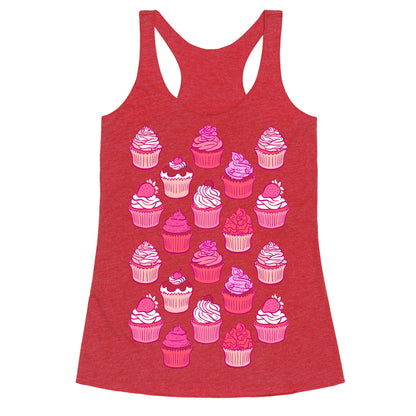 Pretty Pastel Cupcakes Racerback Tank