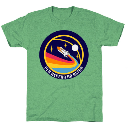 Per Aspera Ad Astra Vintage Logo Unisex Triblend Tee