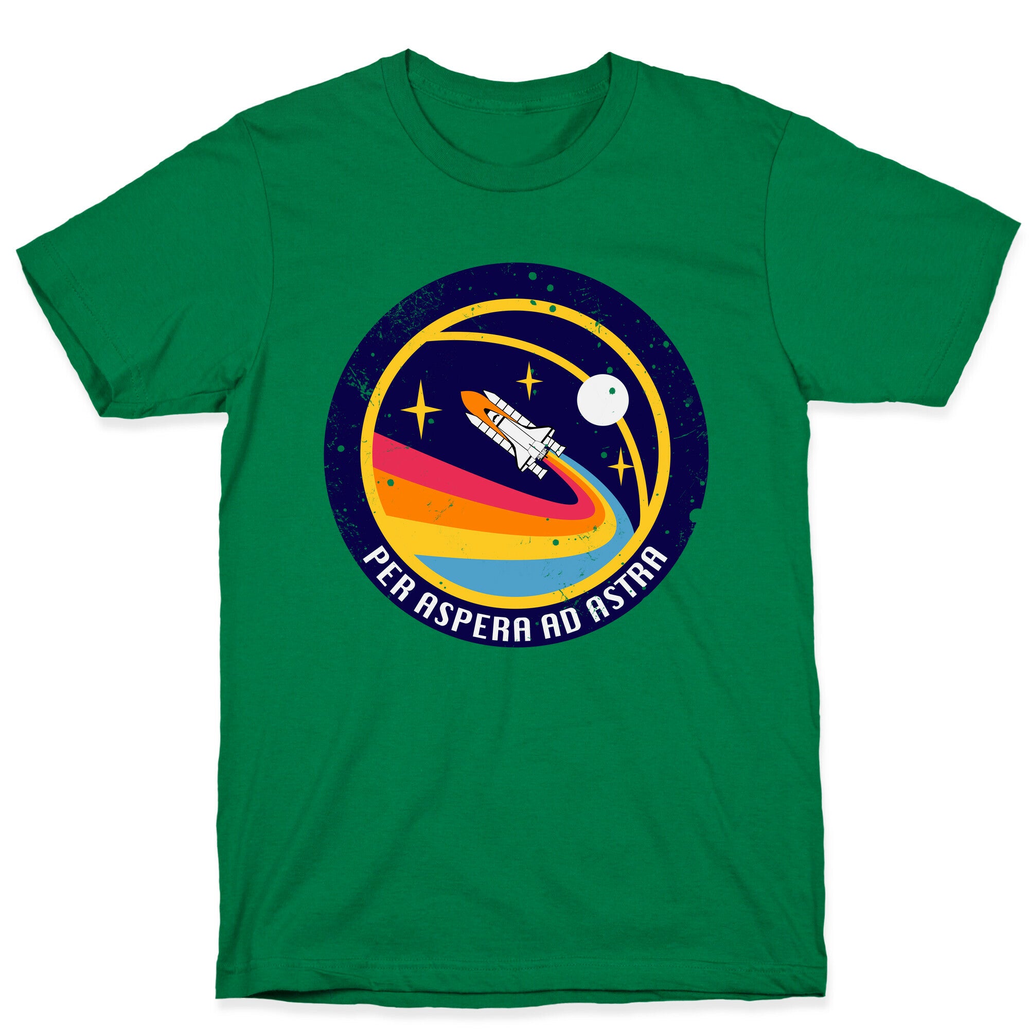 Per Aspera Ad Astra vintage Logo T-Shirt