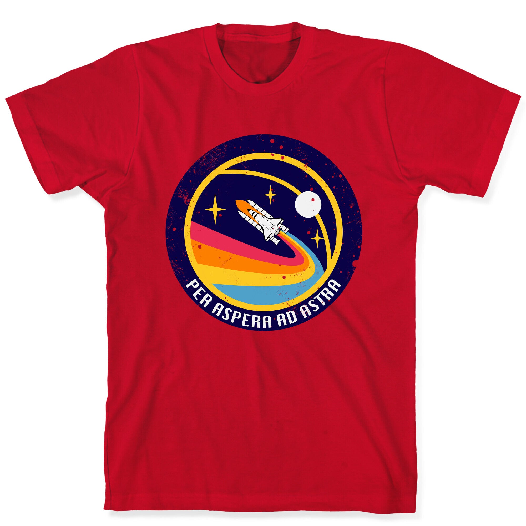 Per Aspera Ad Astra vintage Logo T-Shirt