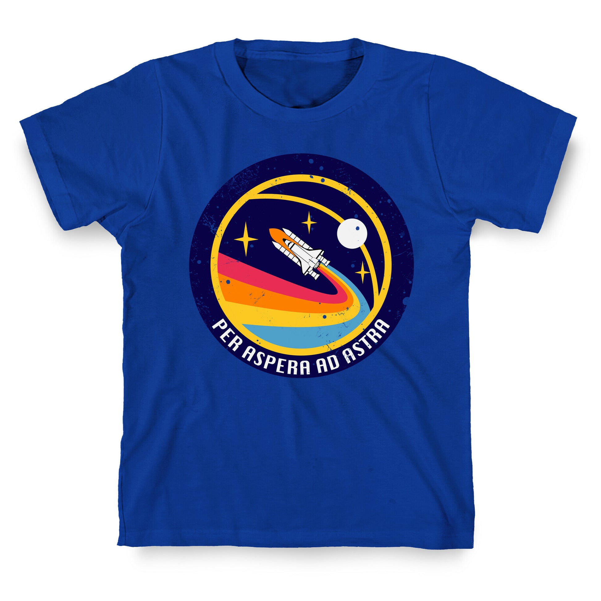 Per Aspera Ad Astra vintage Logo T-Shirt