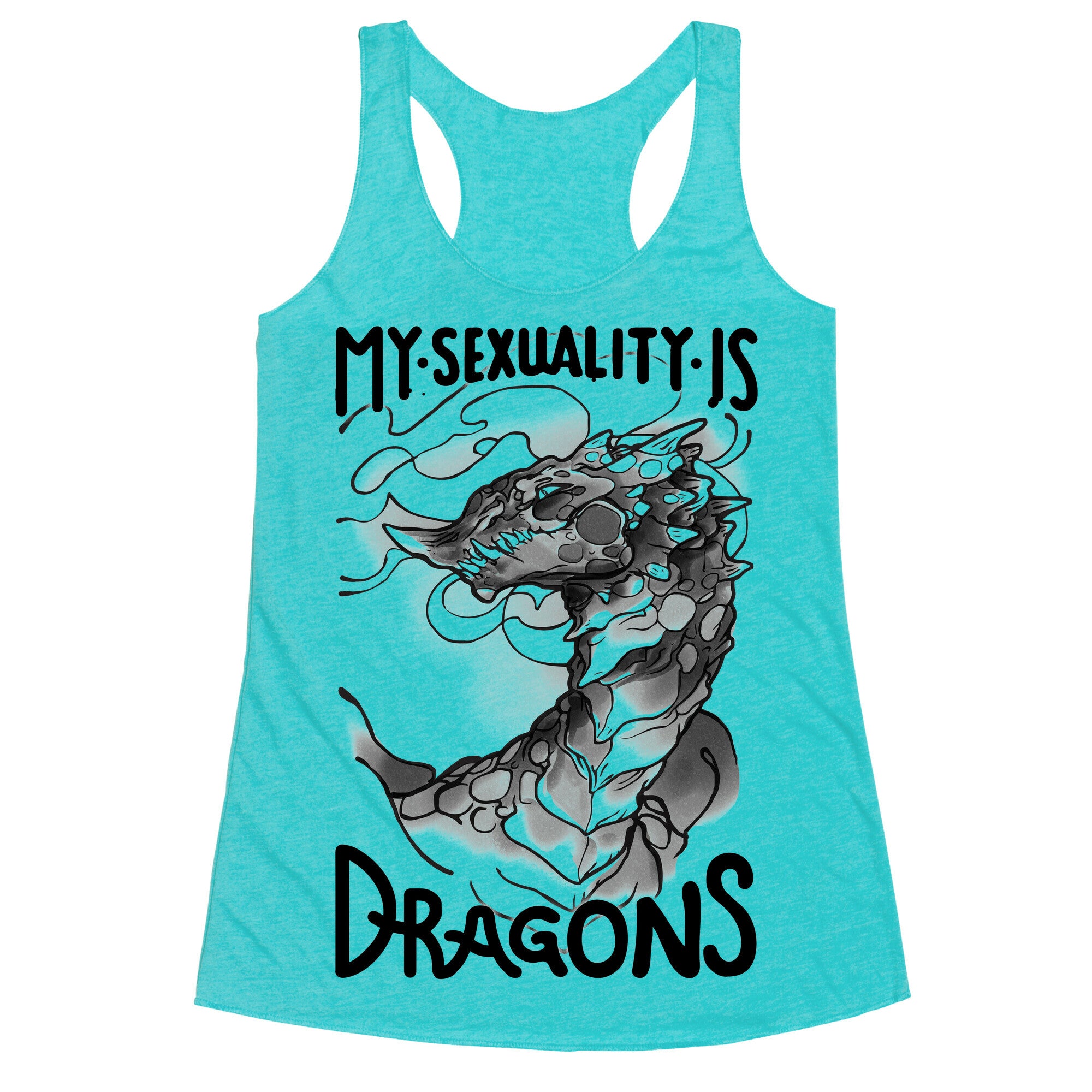 My Sexuality Is Dragons Racerback Tank