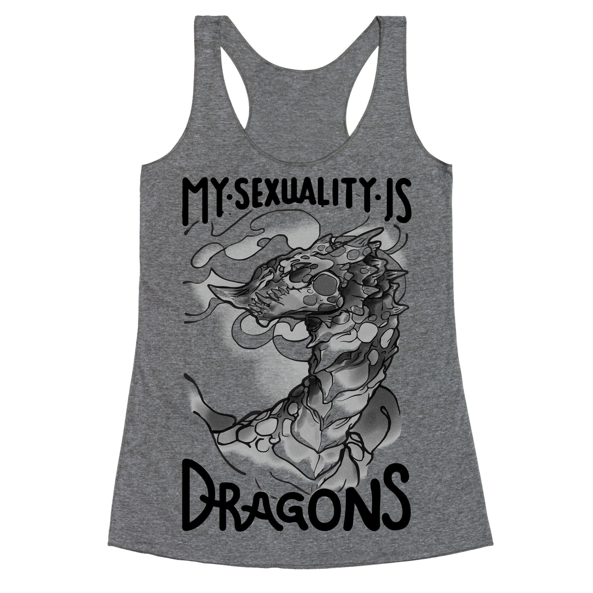 My Sexuality Is Dragons Racerback Tank