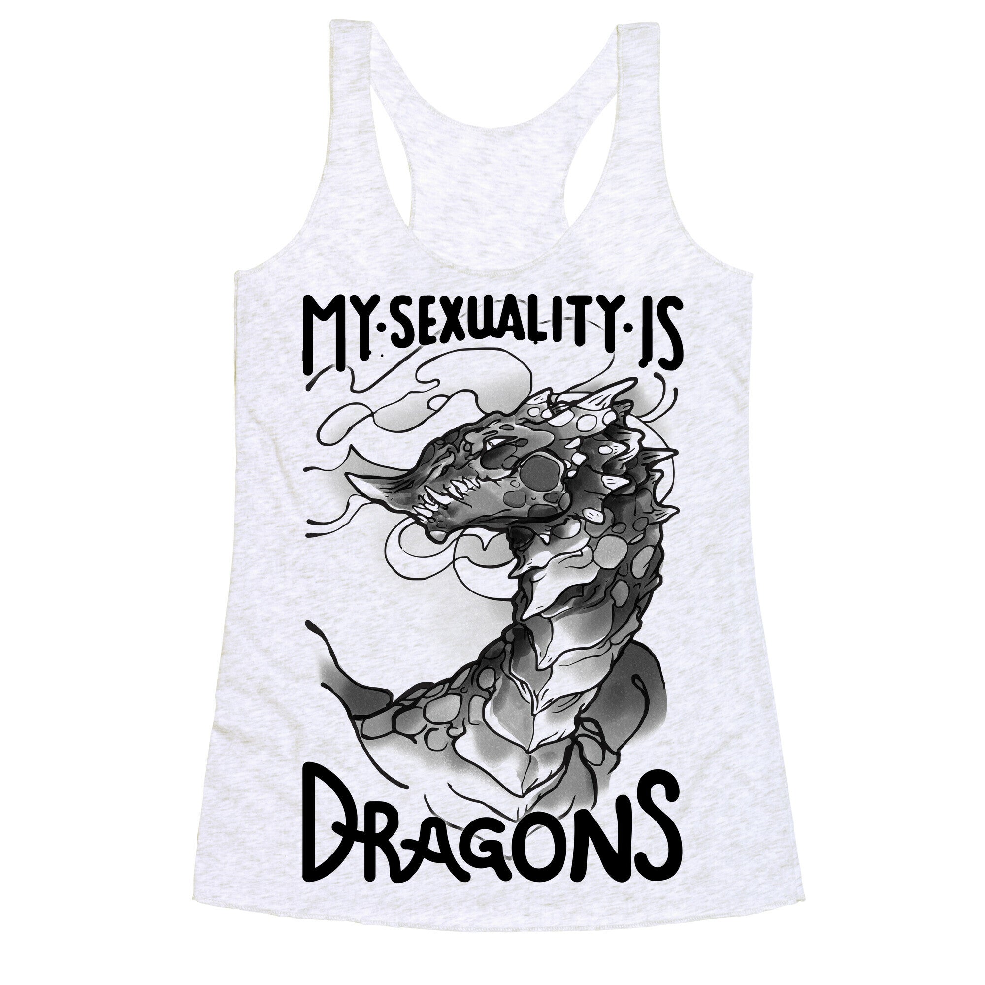 My Sexuality Is Dragons Racerback Tank