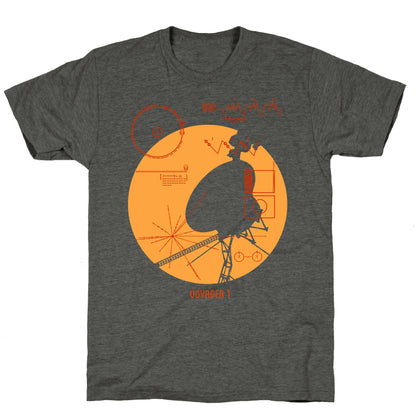 Retro Voyager 1 Golden Record Unisex Triblend Tee