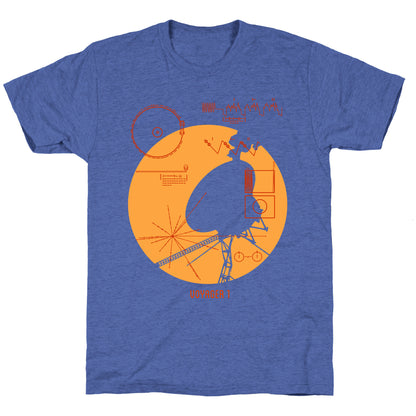 Retro Voyager 1 Golden Record Unisex Triblend Tee