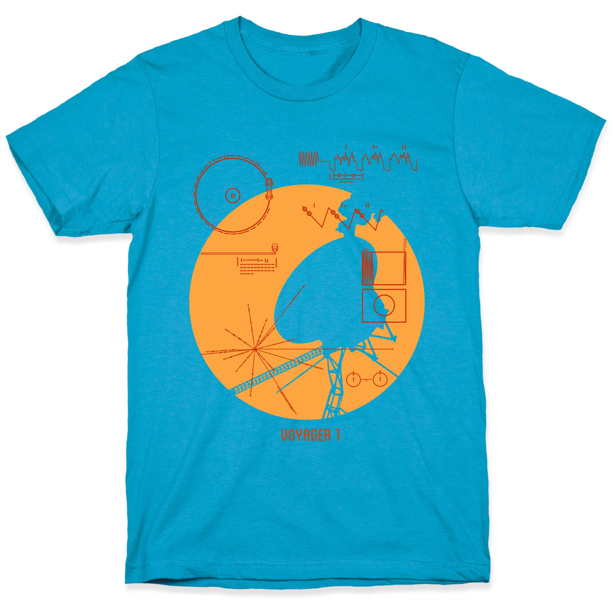 Retro Voyager 1 Golden Record Unisex Triblend Tee
