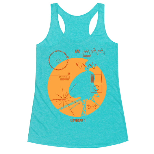 Retro Voyager 1 Golden Record Racerback Tank