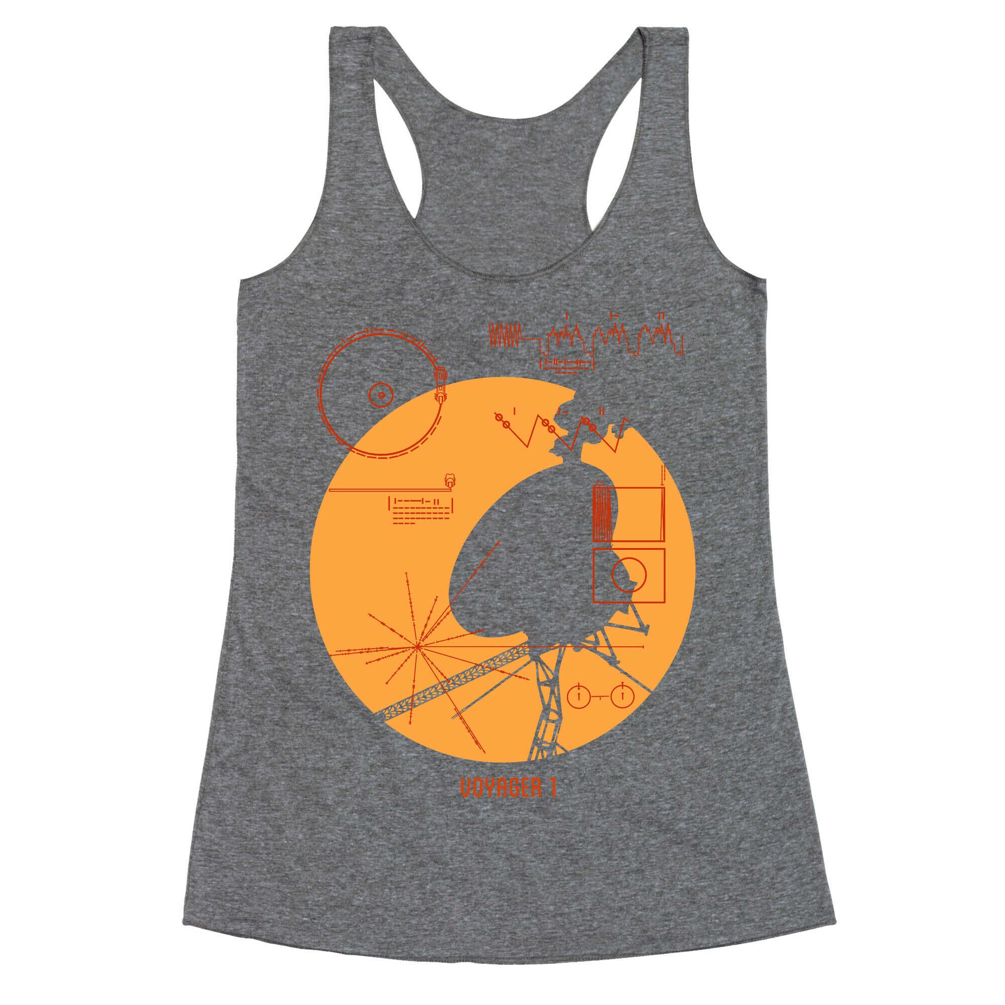Retro Voyager 1 Golden Record Racerback Tank
