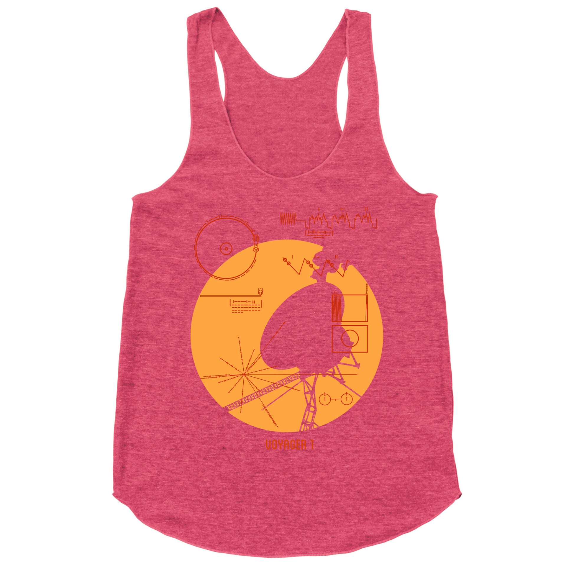 Retro Voyager 1 Golden Record Racerback Tank