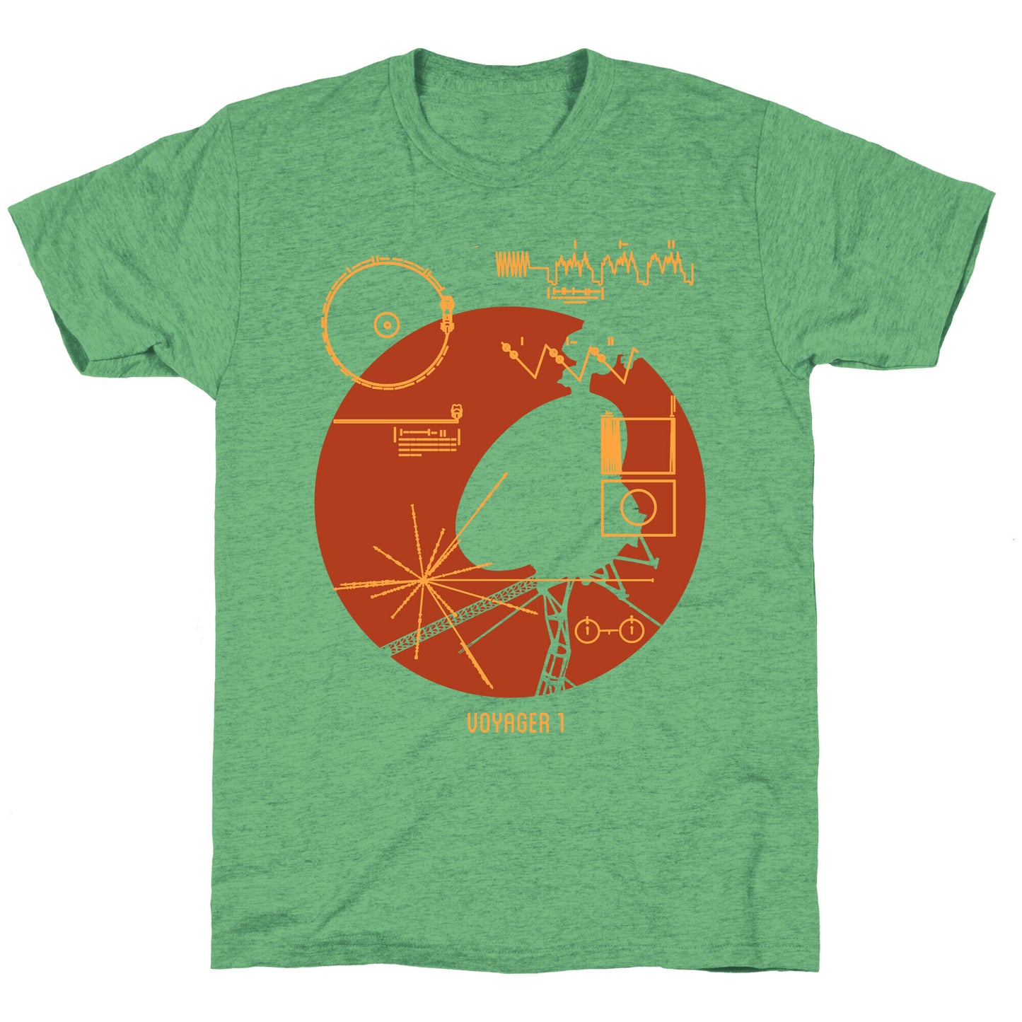 Retro Voyager 1 Golden Record Unisex Triblend Tee
