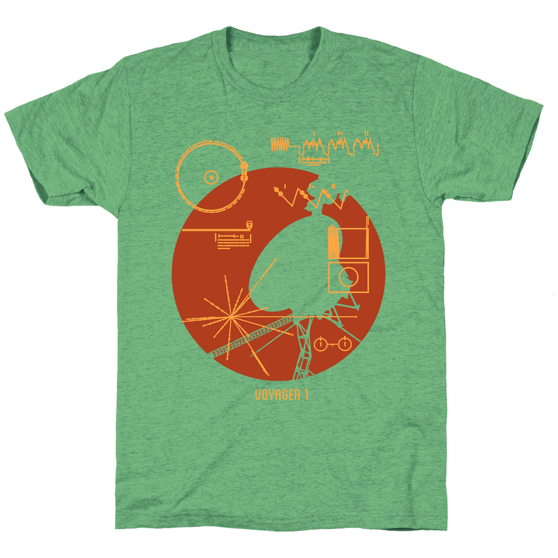 Retro Voyager 1 Golden Record Unisex Triblend Tee