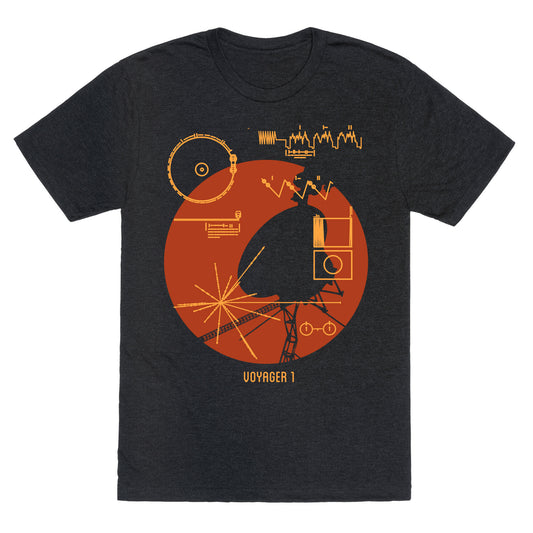 Retro Voyager 1 Golden Record Unisex Triblend Tee