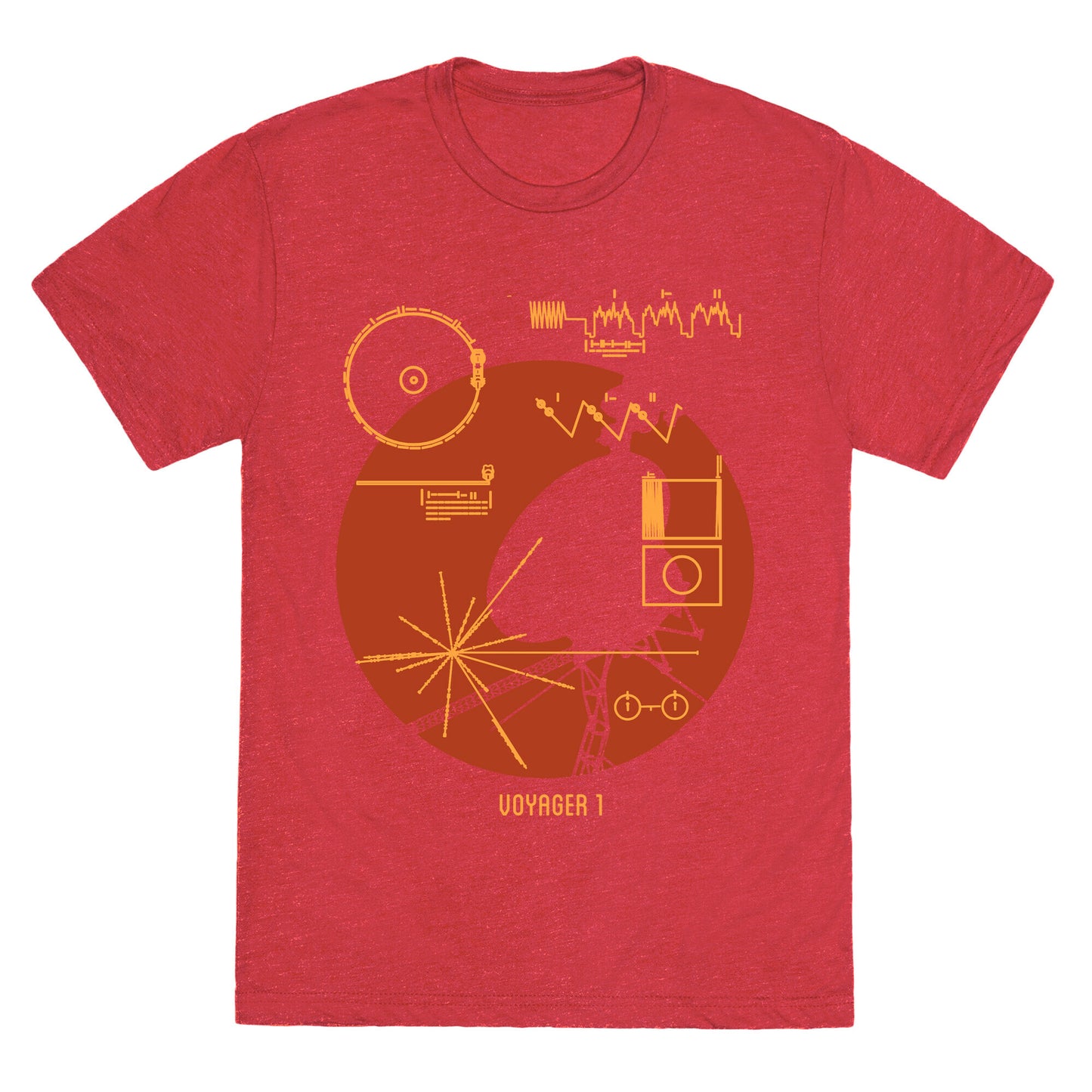 Retro Voyager 1 Golden Record Unisex Triblend Tee