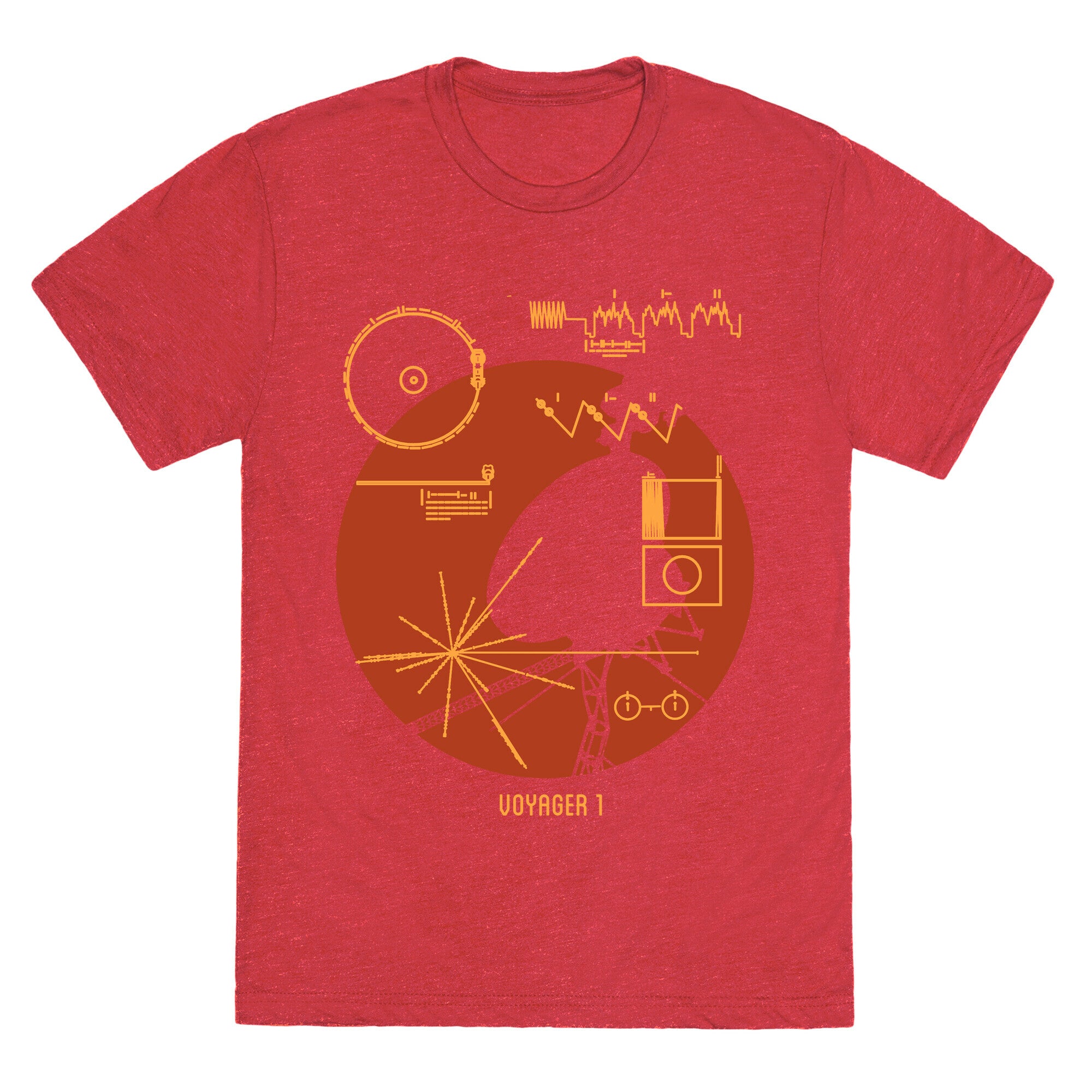 Retro Voyager 1 Golden Record Unisex Triblend Tee