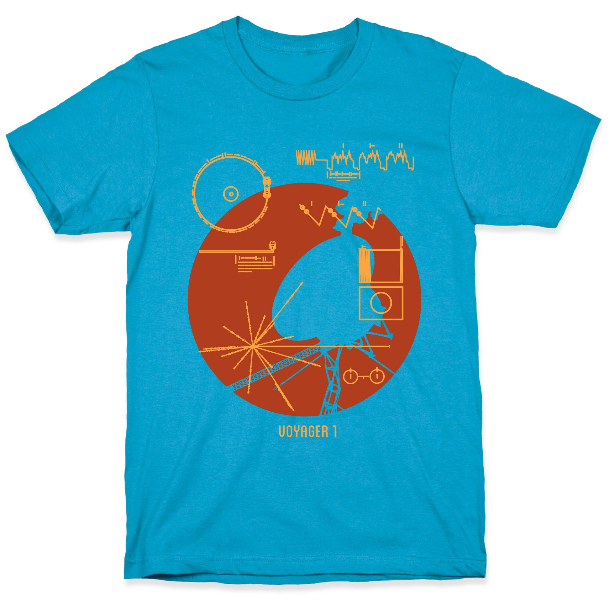 Retro Voyager 1 Golden Record Unisex Triblend Tee
