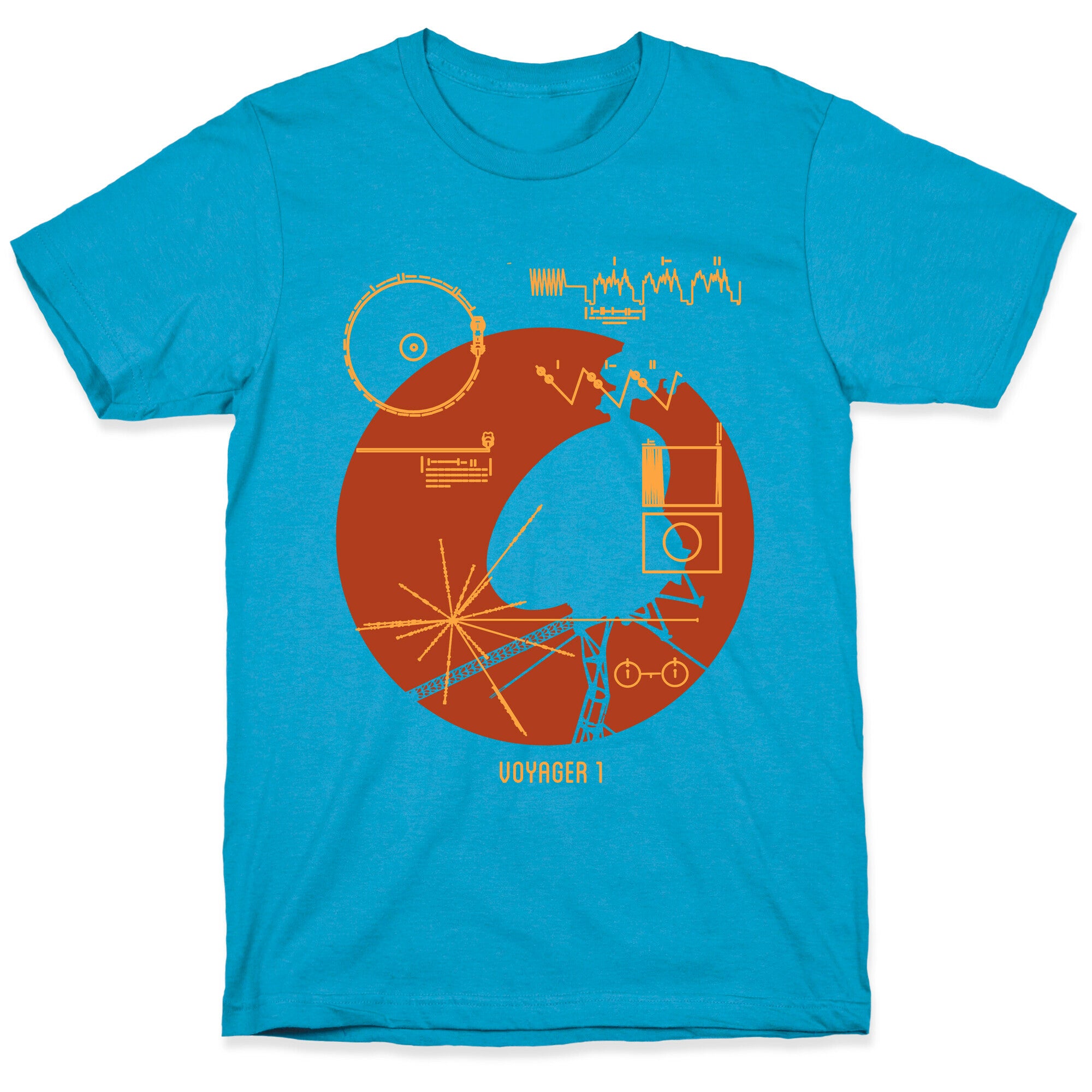 Retro Voyager 1 Golden Record Unisex Triblend Tee