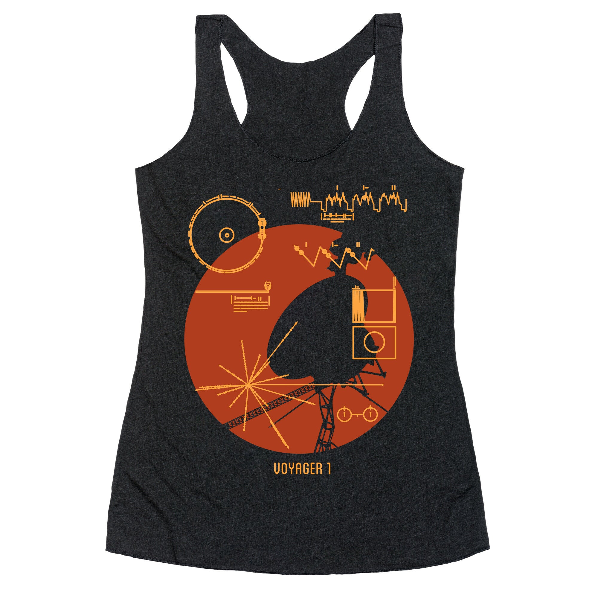 Retro Voyager 1 Golden Record Racerback Tank