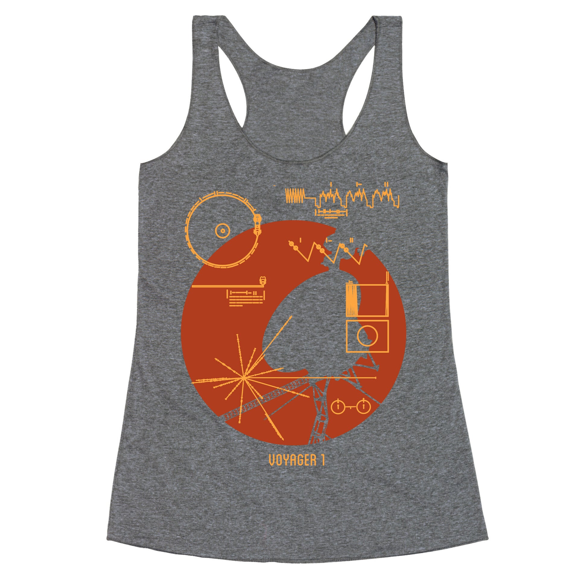 Retro Voyager 1 Golden Record Racerback Tank