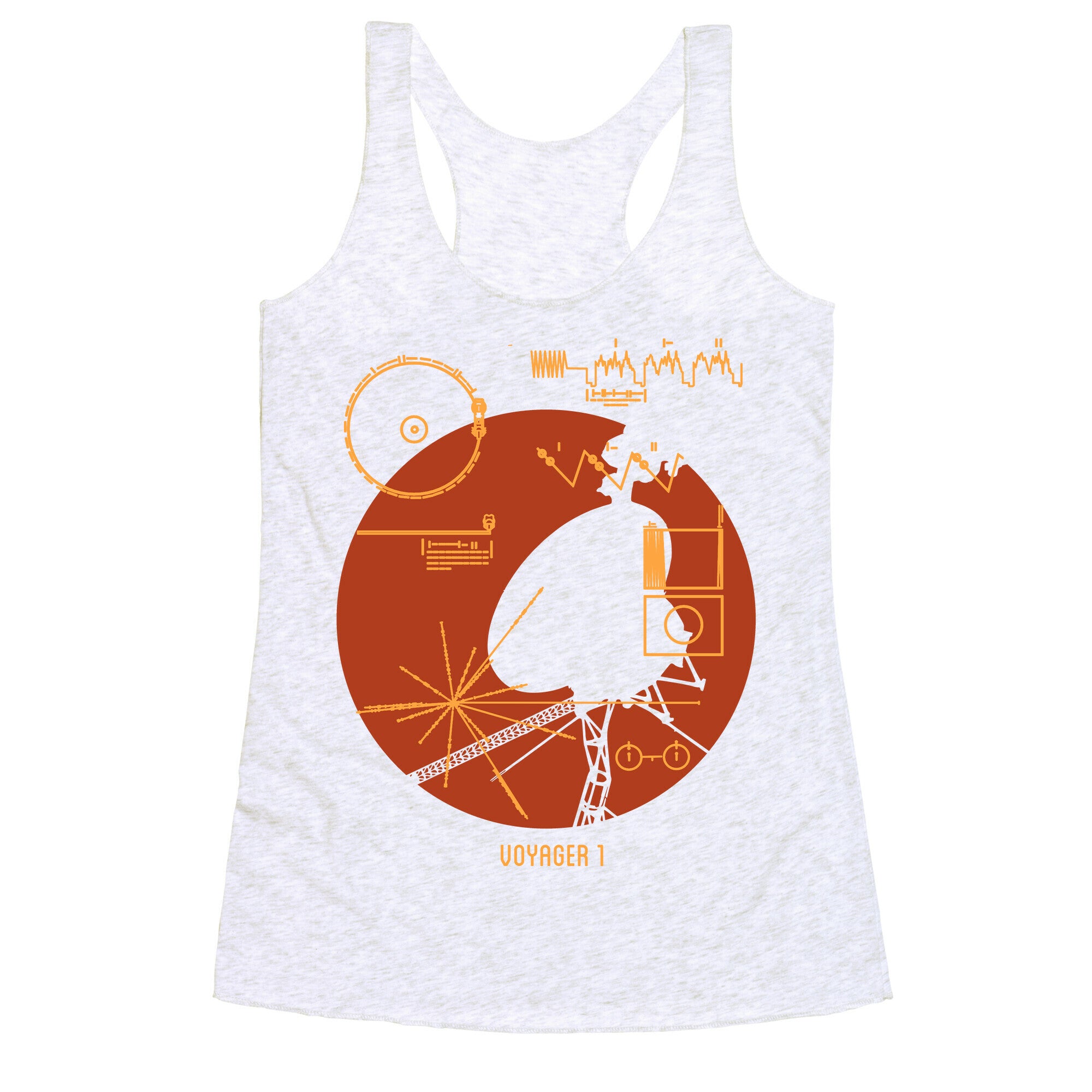 Retro Voyager 1 Golden Record Racerback Tank