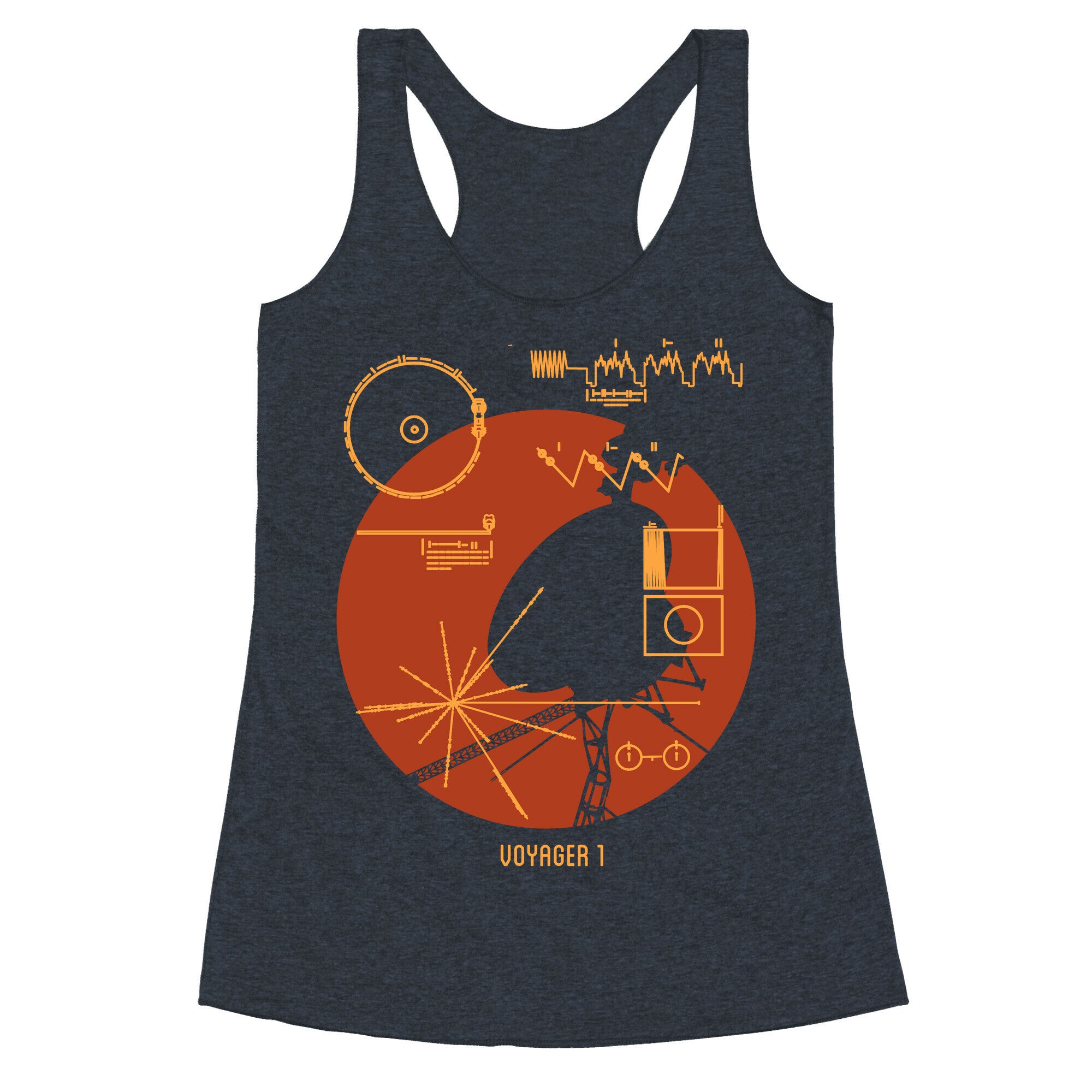 Retro Voyager 1 Golden Record Racerback Tank