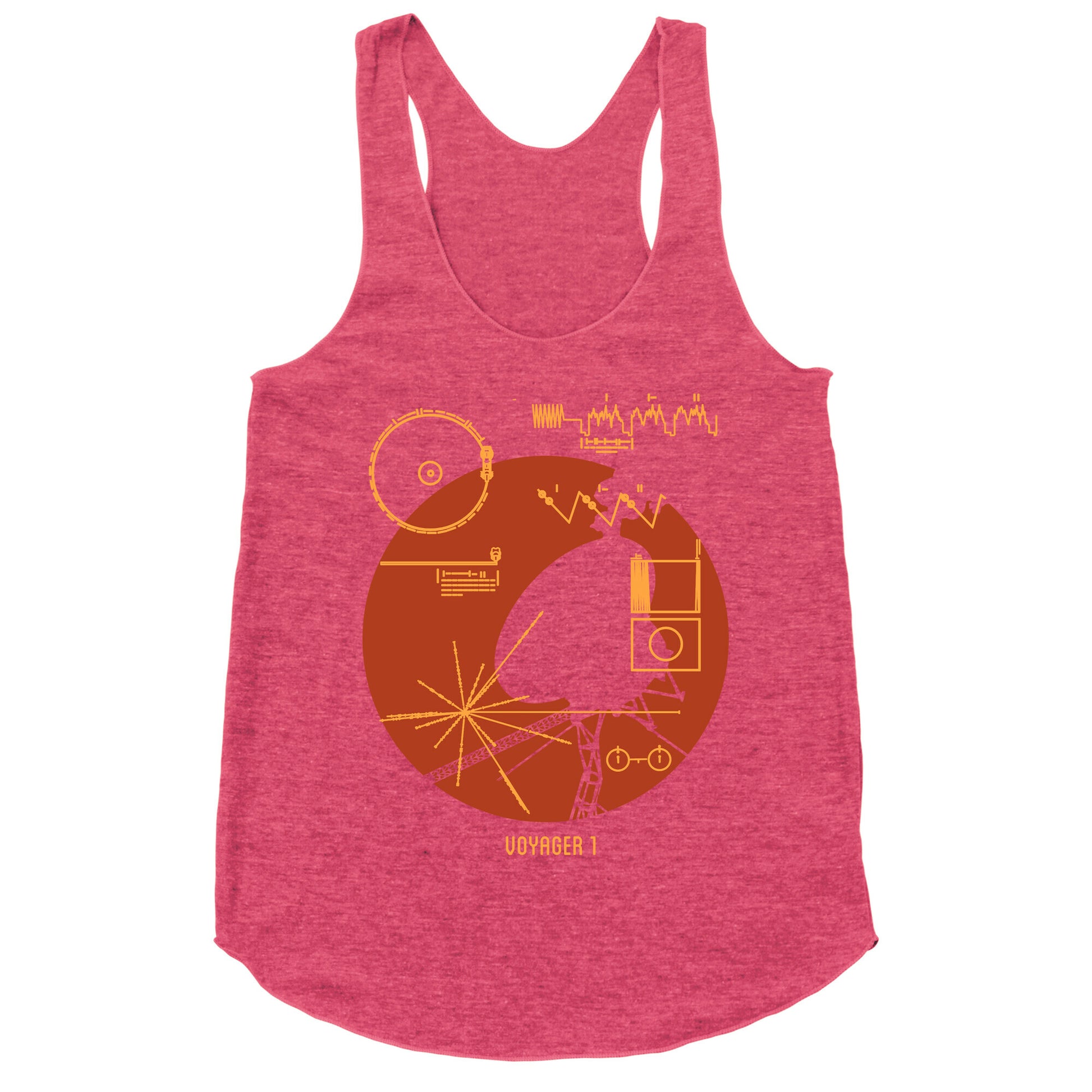 Retro Voyager 1 Golden Record Racerback Tank
