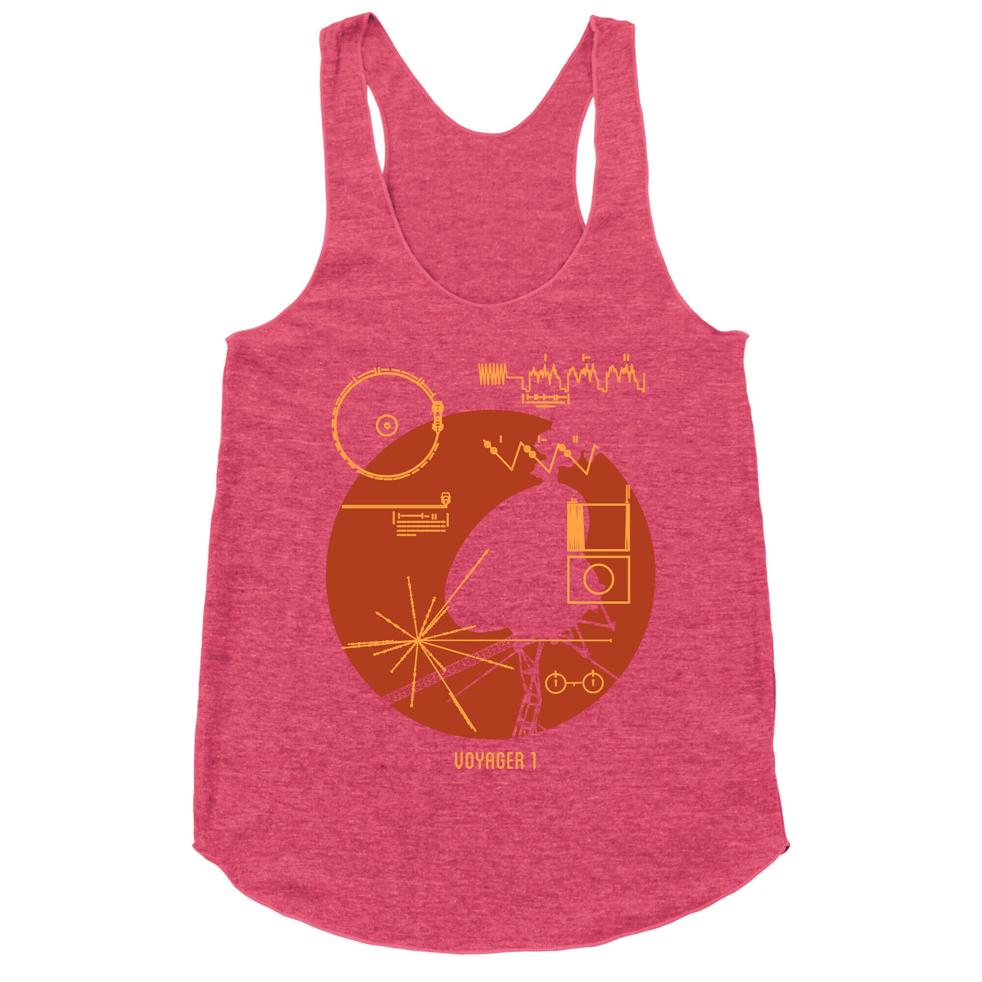 Retro Voyager 1 Golden Record Racerback Tank