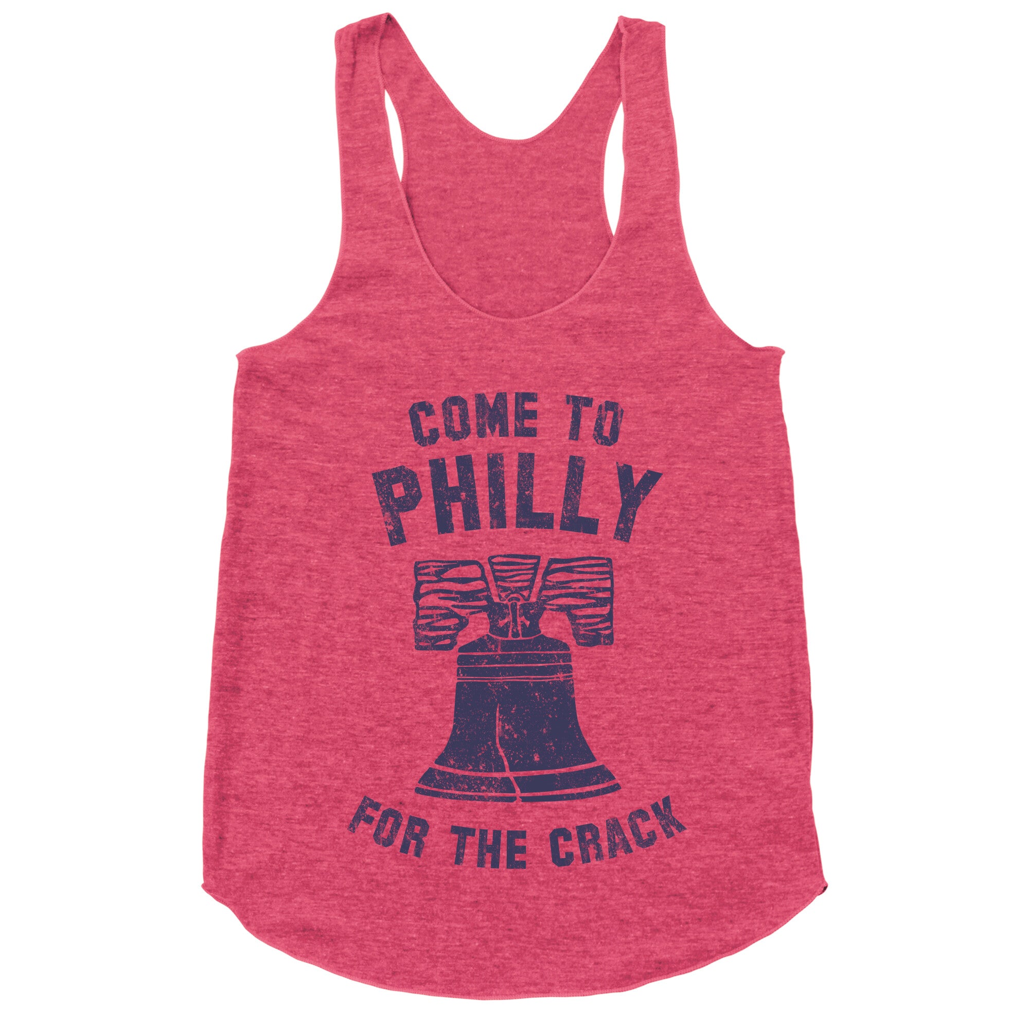 Come to Philly for the Crack (Vintage) Racerback Tank