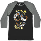 Otters In Space Baseball Tee