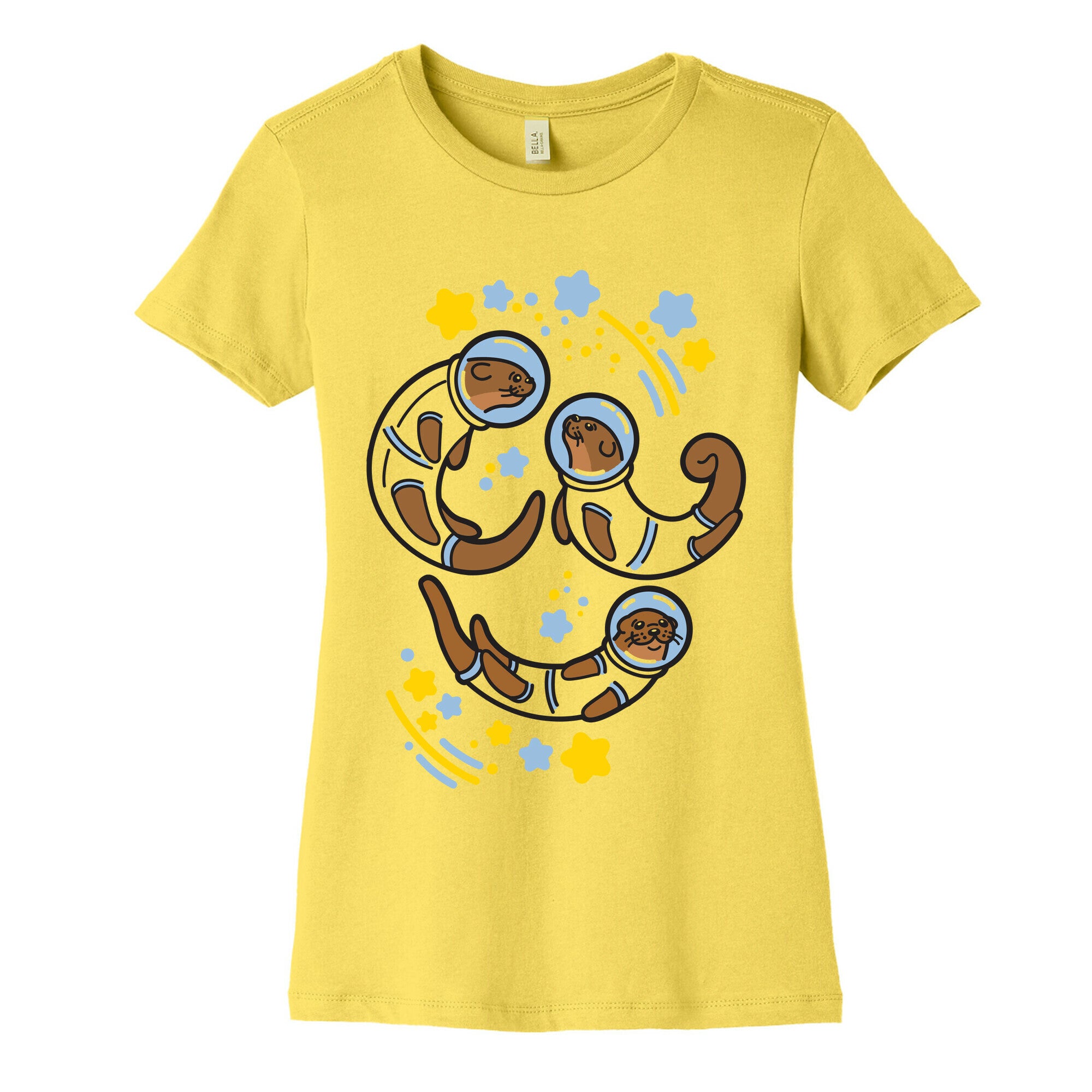 Otters In Space Women's Cotton Tee