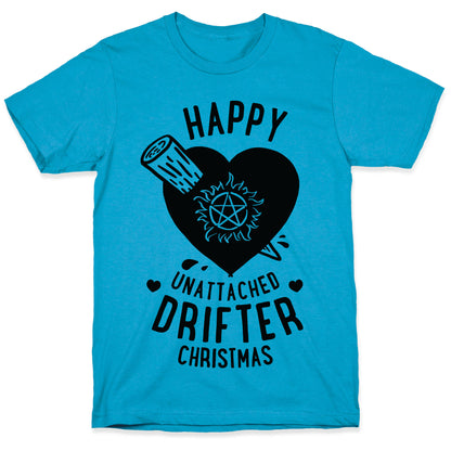 Happy Unattached Drifter Christmas Unisex Triblend Tee