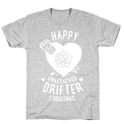 Happy Unattached Drifter Christmas T-Shirt