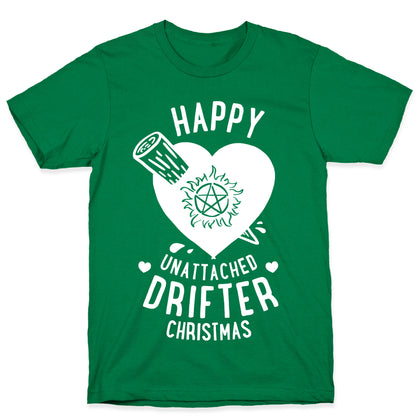 Happy Unattached Drifter Christmas T-Shirt