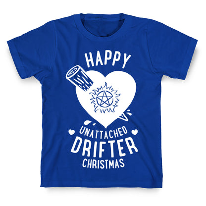 Happy Unattached Drifter Christmas T-Shirt