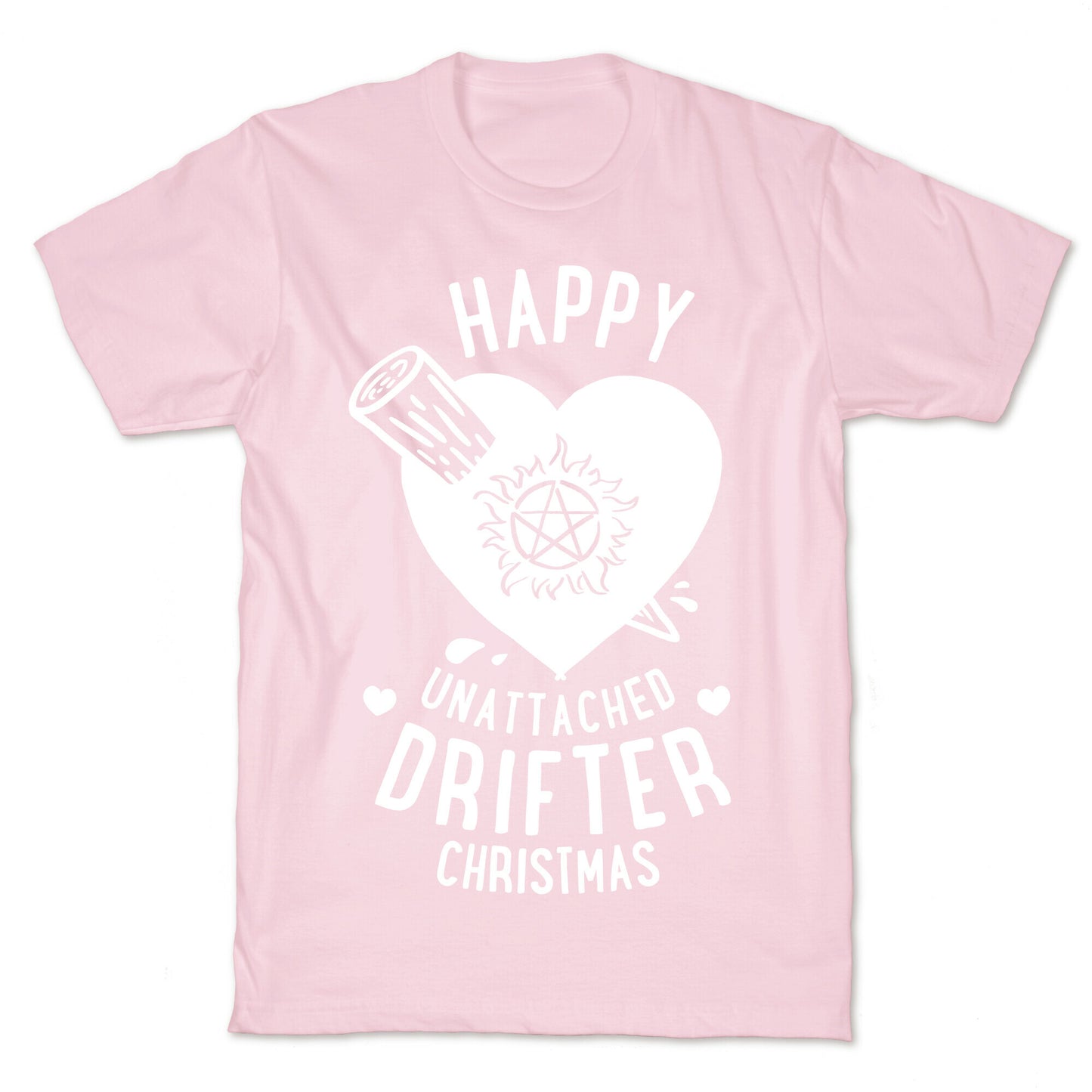 Happy Unattached Drifter Christmas T-Shirt