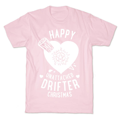 Happy Unattached Drifter Christmas T-Shirt