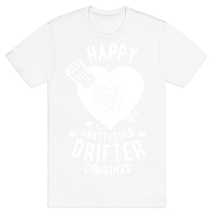 Happy Unattached Drifter Christmas T-Shirt