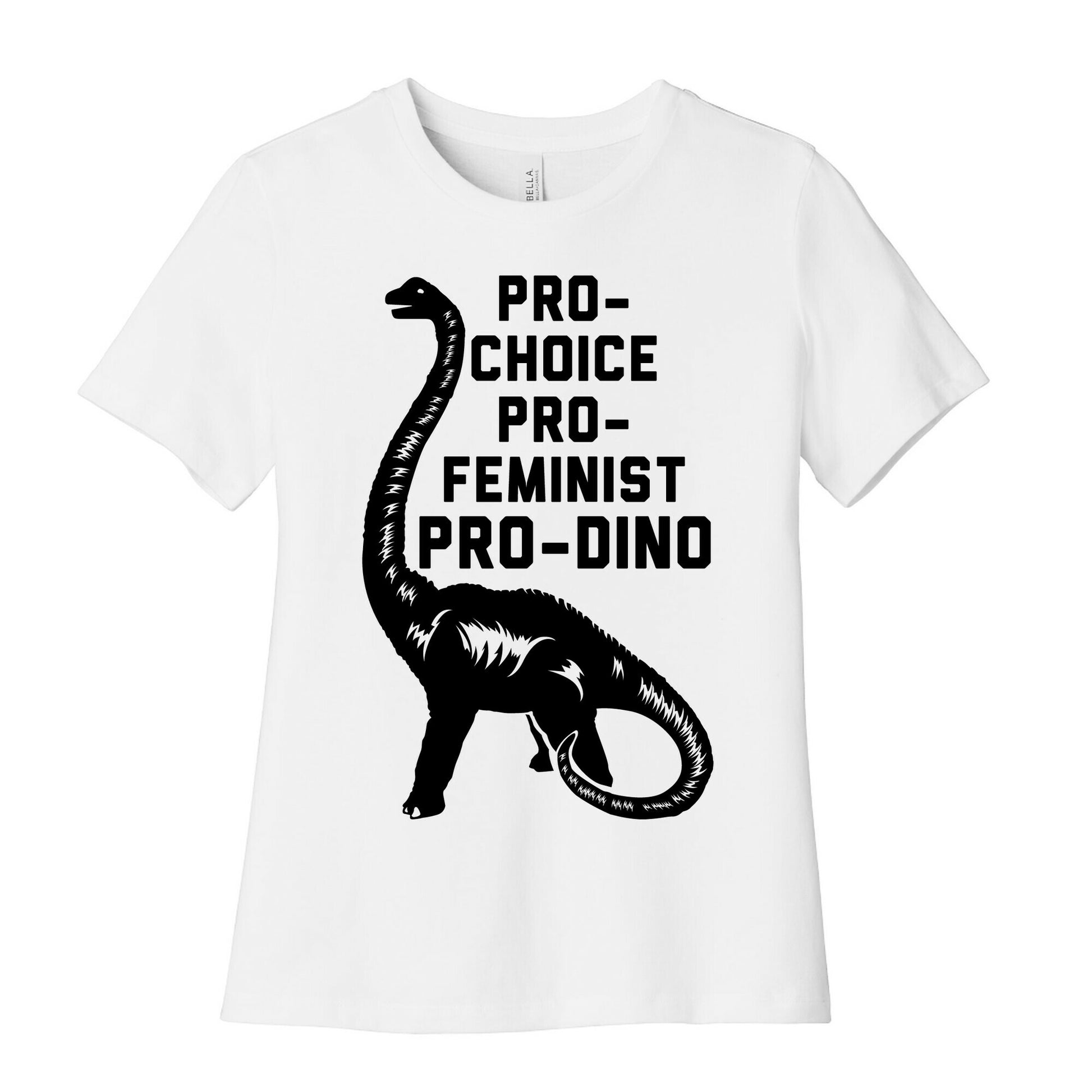 Pro-Choice Pro-Feminist Pro-Dino Women's Cotton Tee