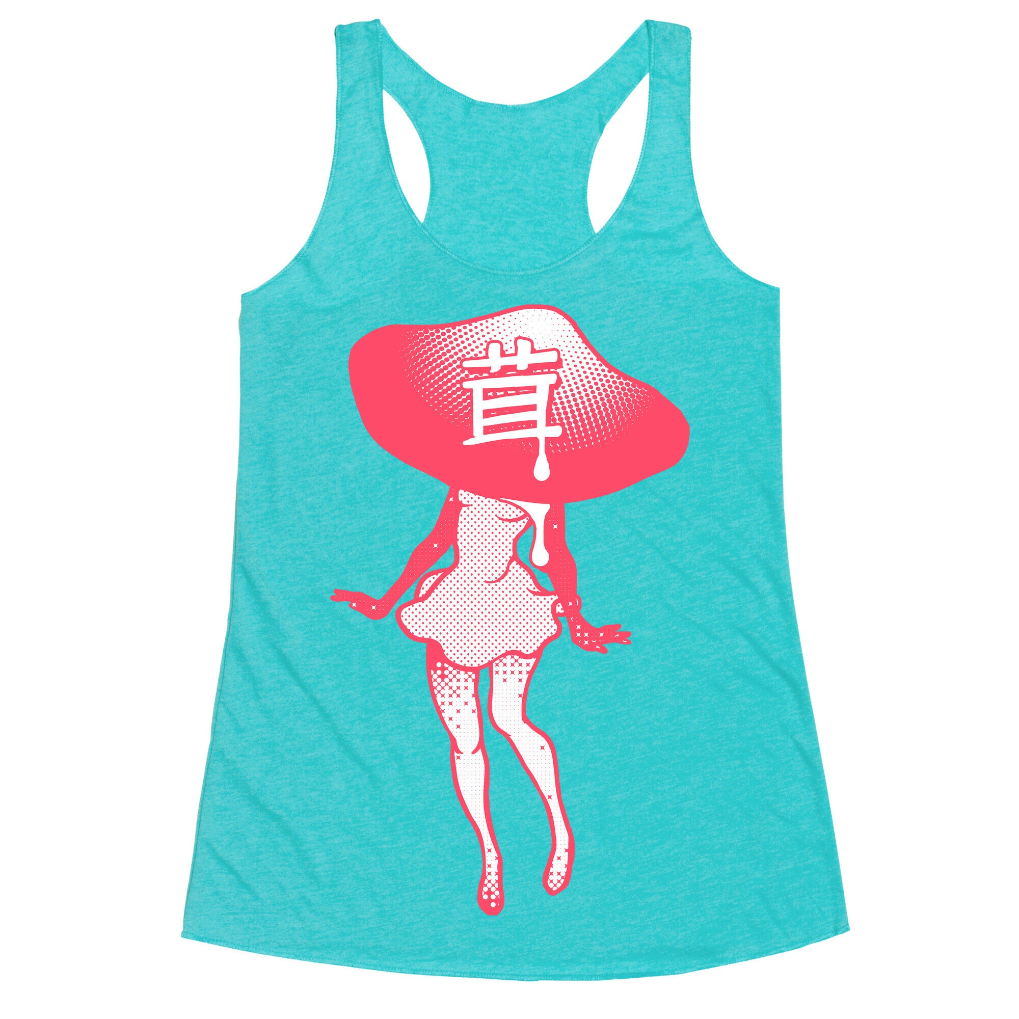 Mushroom Girl Racerback Tank