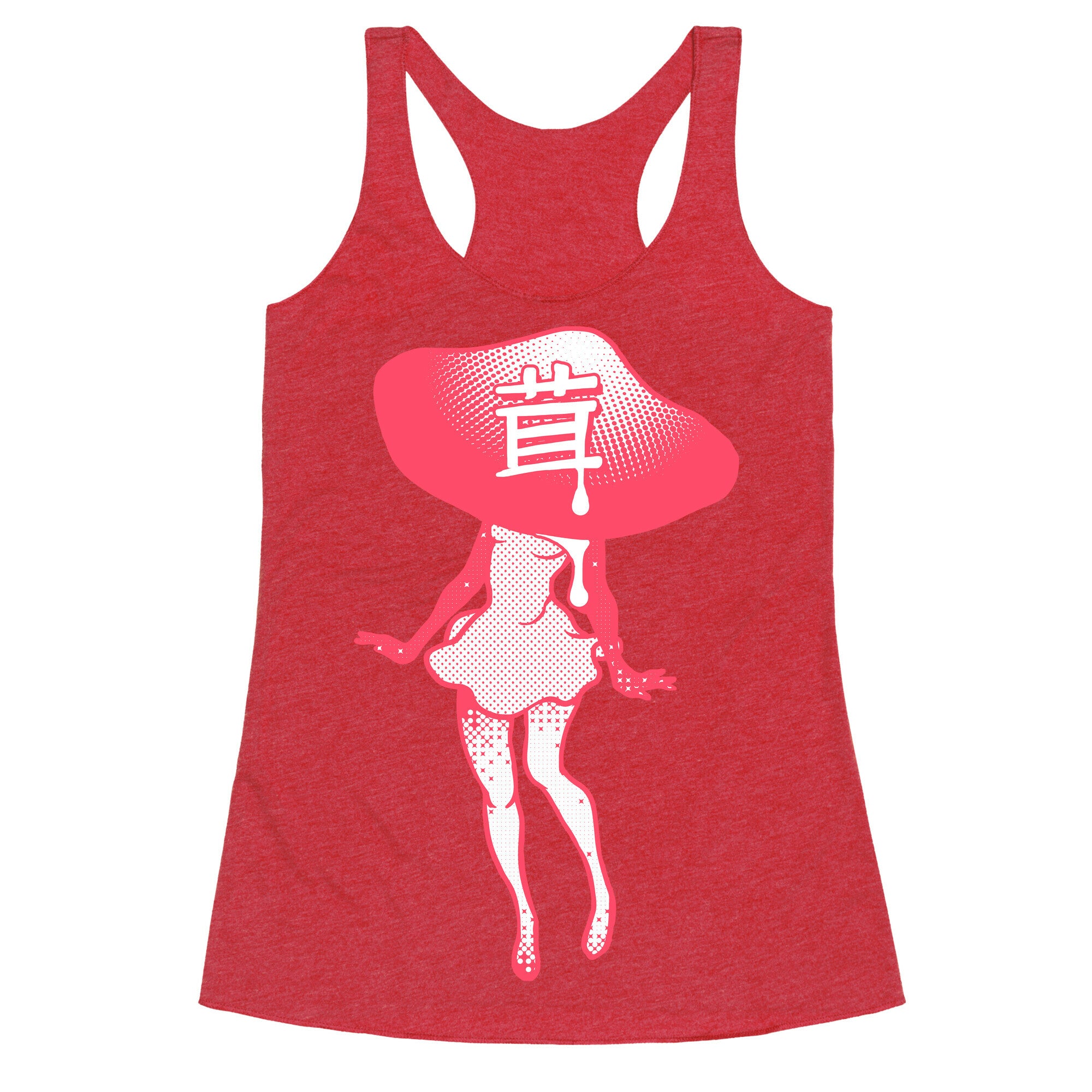 Mushroom Girl Racerback Tank